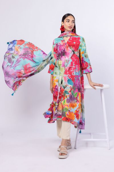 Printed | Viscose Plain Weave | Kurta | AED 100.00