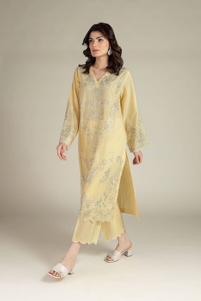 Embroidered | Cambric | Tailored 2 Piece | Top and Bottom | AED 250.00