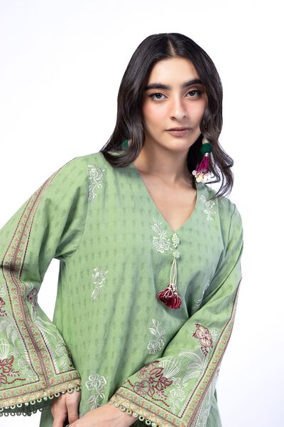 Embroidered | Cotton Dobby | Fabrics 3 Piece | AED 200.00
