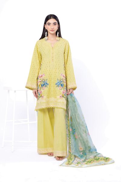 Dyed | Jacquard | Fabrics 3 Piece | AED 250.00