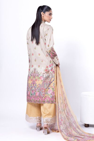 Embroidered | Cotton Satin | Fabrics 3 Piece | AED 220.00