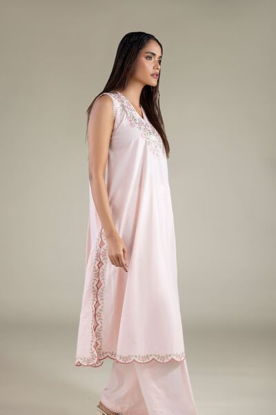 Embroidered | Cotton Dobby | Long Sleeveless Kurta | AED 180.00