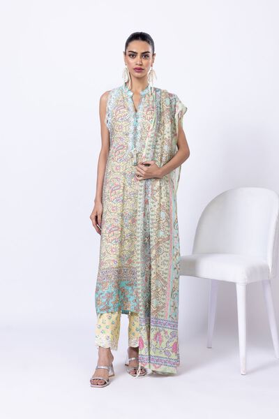 Embroidered | Viscose Oak Silk | Kurta | AED 90.00