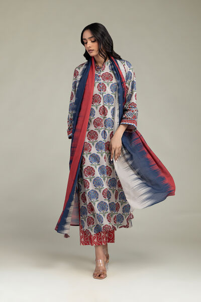 Printed | Cambric | Long Cambric Kurta | AED 150.00