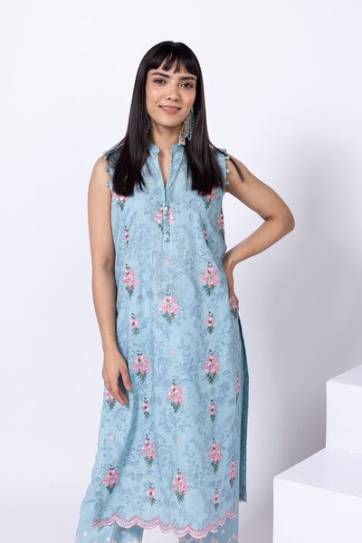 Embroidered | Crosshatch Poplin | Kurta | AED 70.00