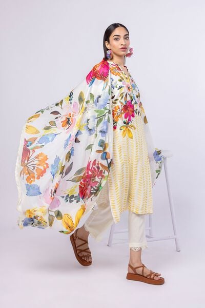 Printed | Light Thai Silk | Dupatta | AED 72.00