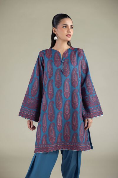 Dyed | Jacquard | Paisley Tailored Set | AED 180.00