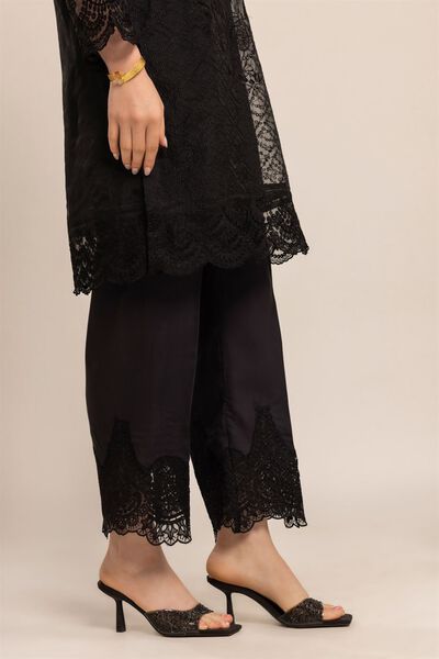 Embroidered Culottes, BLACK, hi-res
