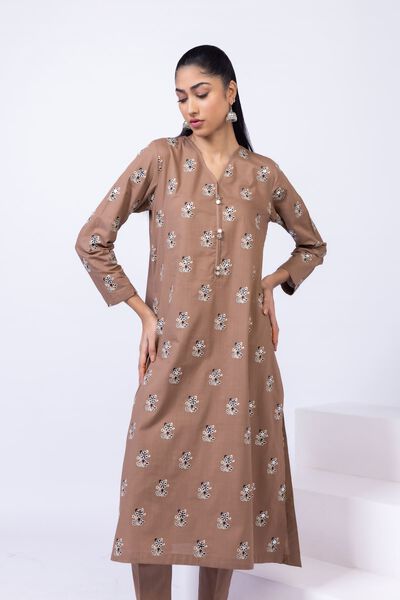 Embroidered | Crosshatch Poplin | Kurta | AED 80.00