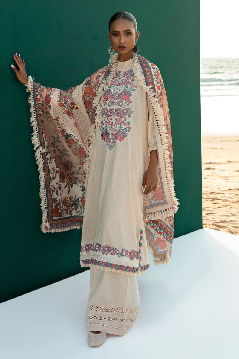 Embroidered | Crosshatch | Fabrics 3 Piece | null