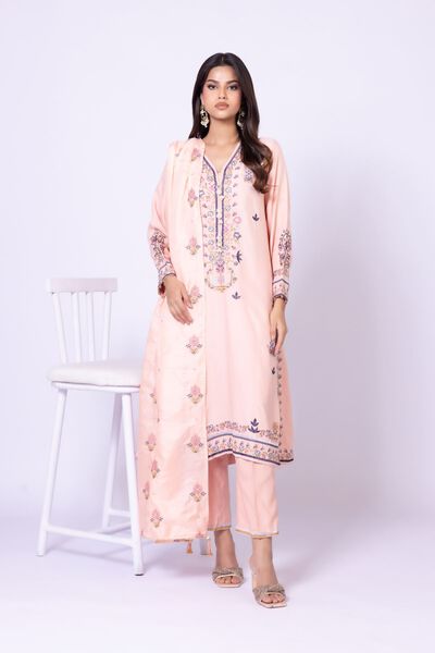 Embroidered | Raw Silk | Pants | AED 100.00