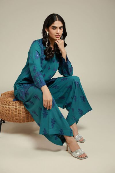 Embroidered | Raw Silk | Kurta | AED 156.00