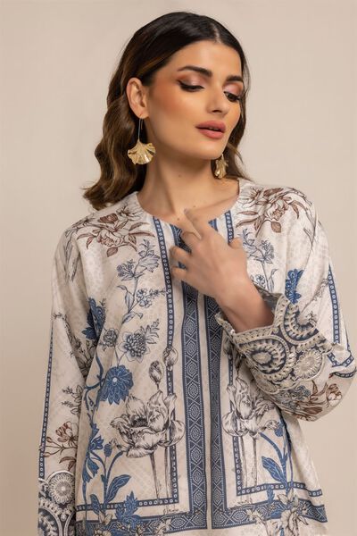 Printed Embroidered Kurta