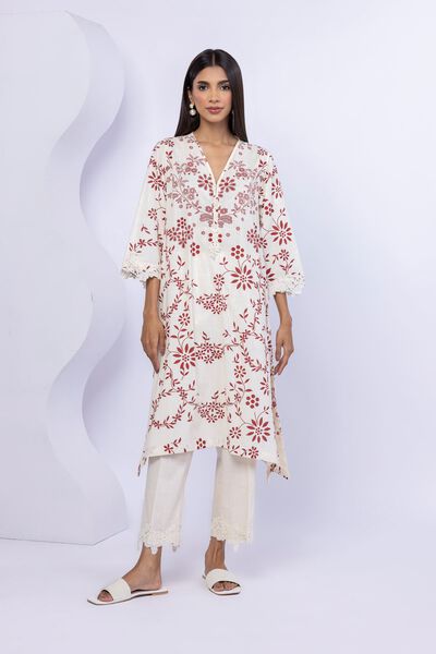 Embroidered | Crosshatch Poplin | Kurta | AED 120.00