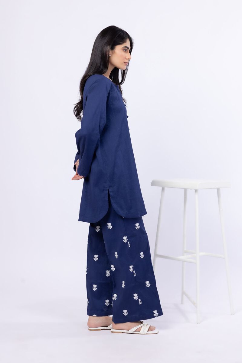 Embroidered | Ripple Crinkle | 2 Piece Co-ord Set | null