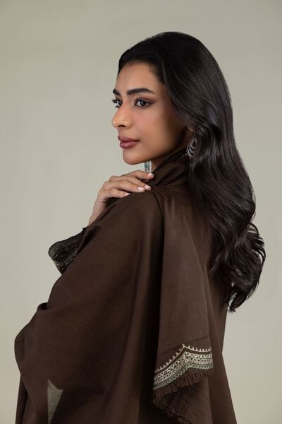 Embroidered | Lawn | Brown Lawn Dupatta | AED 150.00