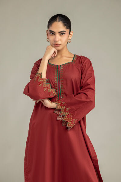 Embroidered | Cambric | Long Cambric Kurta | AED 90.00