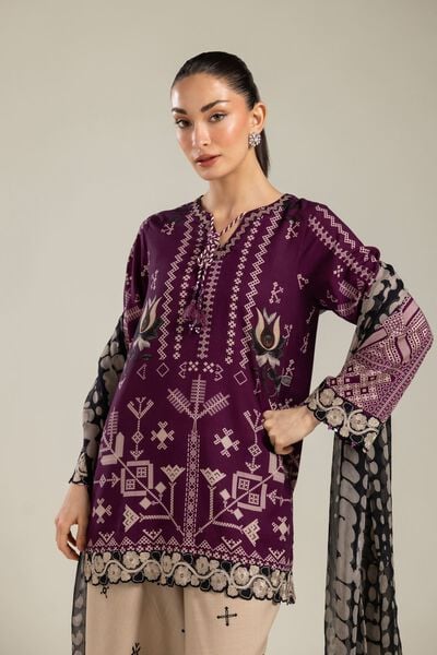 Embroidered | Raw Silk | Short Silk Kurta | AED 60.00