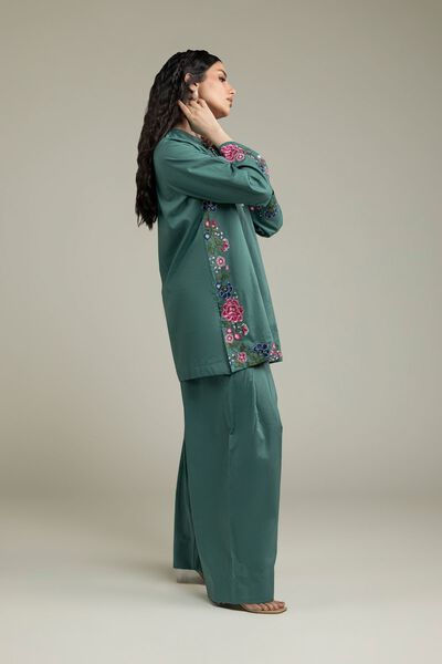 Embroidered | Cambric | Teal Solid Shalwar | AED 80.00