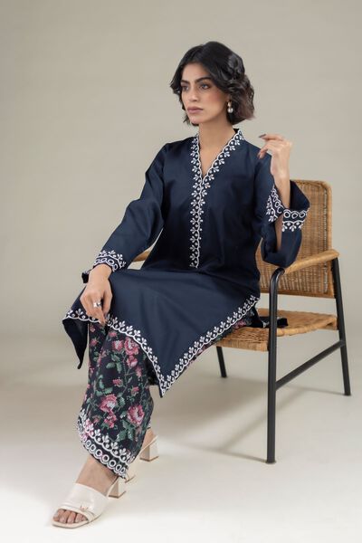 Embroidered | Textured Cotton | Kurta | AED 120.00
