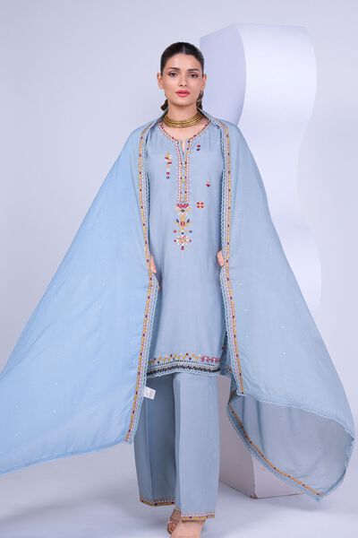 Embroidered | Light Thai Silk | Dupatta | AED 132.00