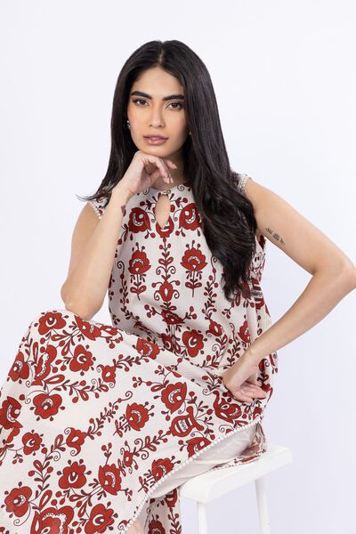 Printed | Ripple Crinkle | 2 Piece Co-ord Set | AED 172.00