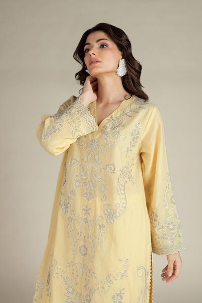 Embroidered | Cambric | Fabrics 2 Piece | Top and Bottom | AED 180.00