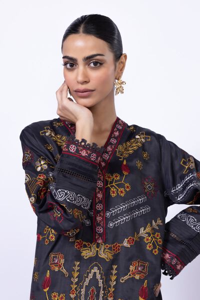 Embroidered | Thai Silk | Kurta | AED 78.00