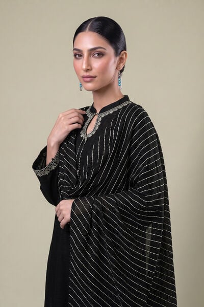 Embroidered | Light Khaddar | Black Khaddar Dupatta | AED 150.00