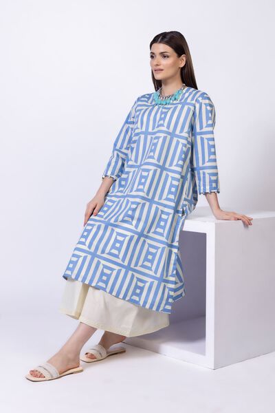 Printed | Crosshatch Poplin | Kurta | AED 50.00