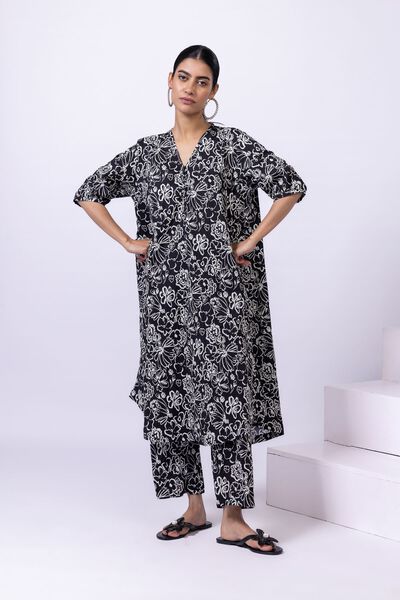 Printed | Ripple Crinkle | Kurta | AED 50.00