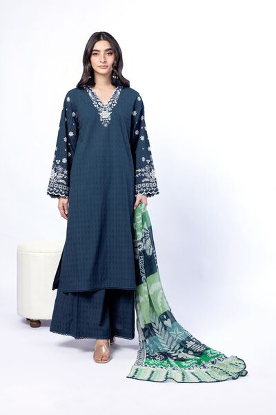 Embroidered | Cotton Dobby | Fabrics 3 Piece | AED 200.00