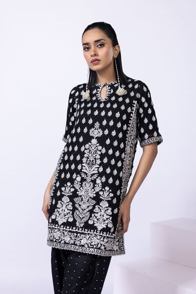 Embroidered | Polyester Crinkle Chiffon | Kurta | AED 102.00