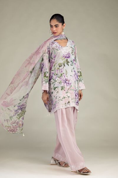 Embroidered | Blended Viscose | Pink Viscose Shalwar | AED 150.00