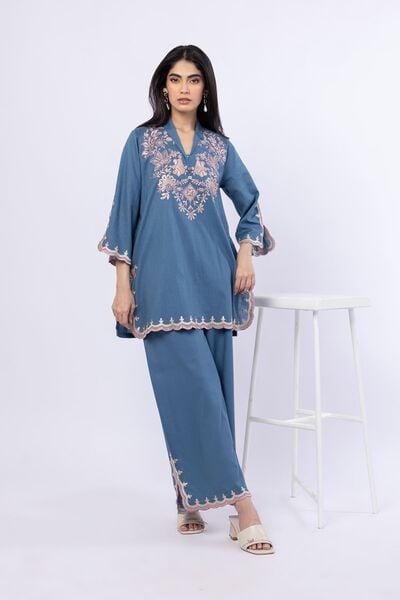 Embroidered | Linen Cotton | Pants | AED 92.00