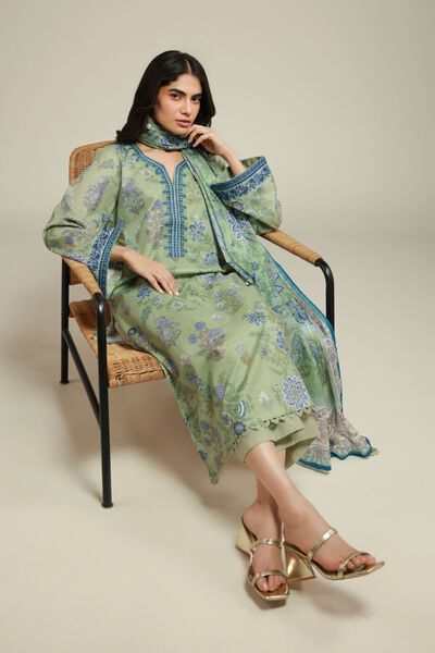 Embroidered | Textured Lawn | Fabrics 3 Piece | AED 180.00