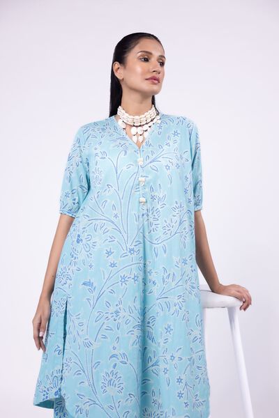 Printed | Ripple Crinkle | Kurta | AED 50.00