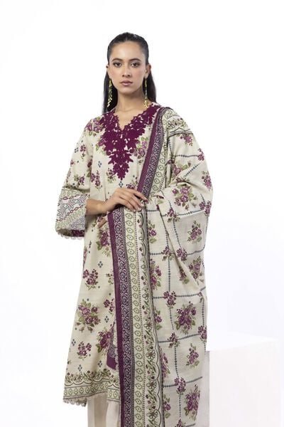 Embroidered | Light Khaddar | Fabrics 3 Piece | AED 140.00
