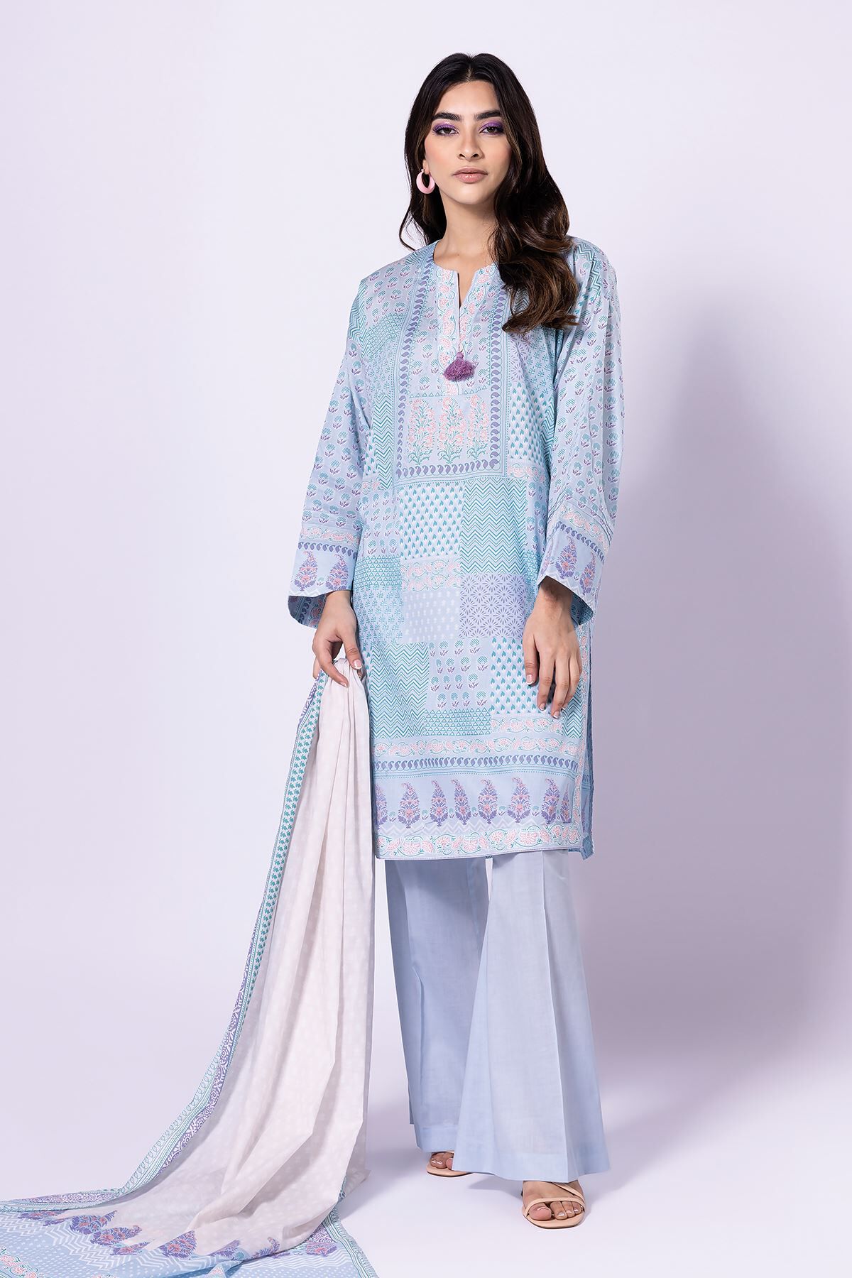 Khaadi three piece lawn 2019 top