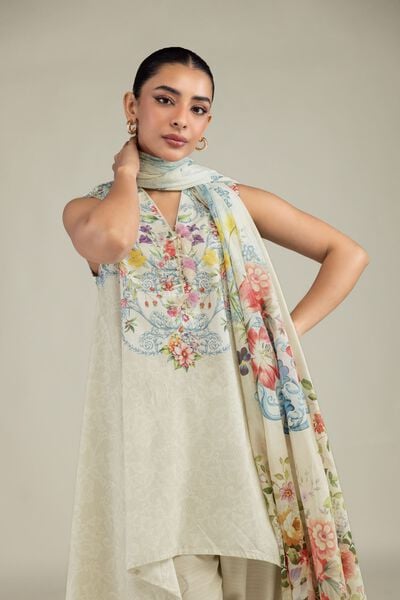Printed | Lawn | Floral Lawn Dupatta | AED 130.00