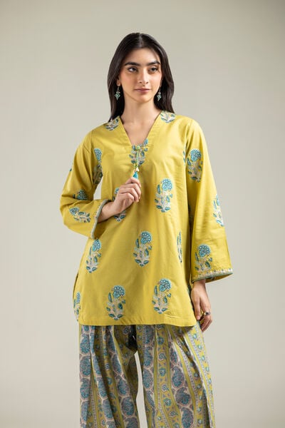 Embroidered | Mesuri | Short Floral Kurta | AED 180.00