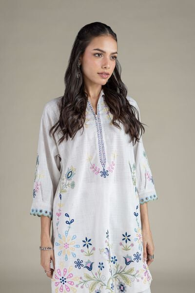 Embroidered | Heavy Textured Cotton | Kurta | AED 160.00