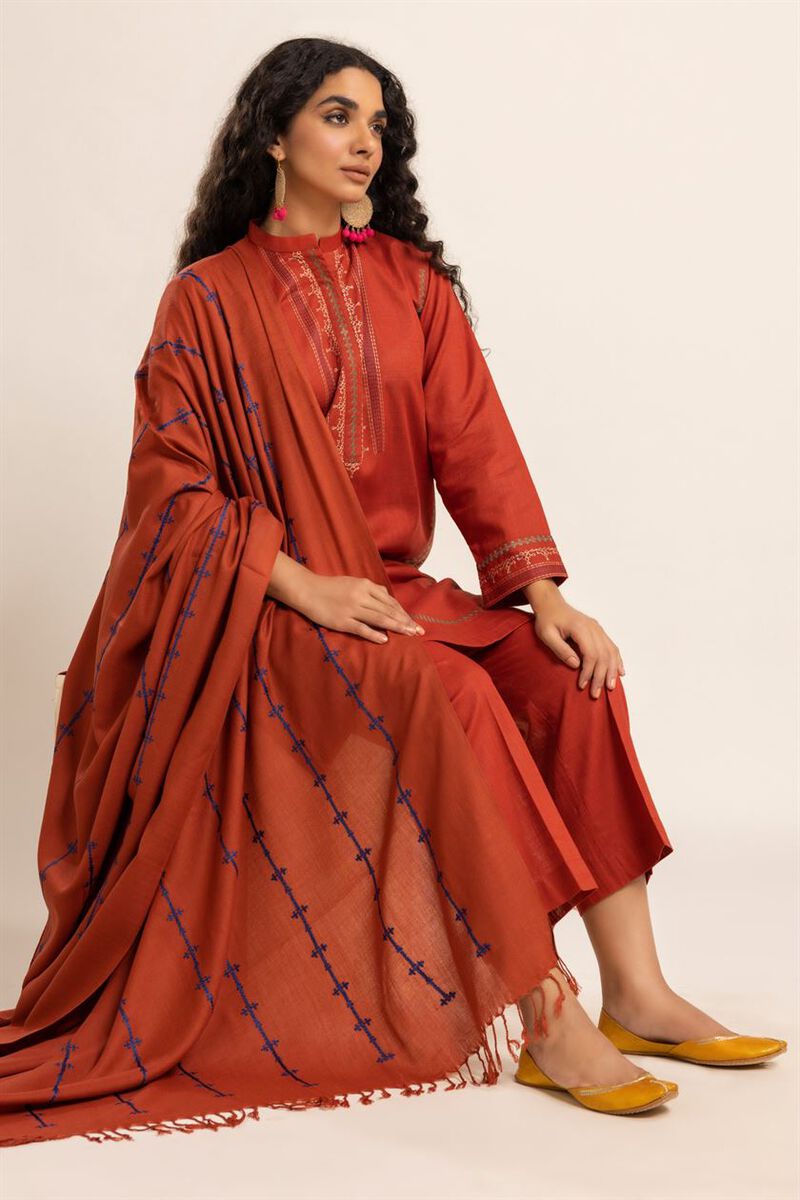 Yarn Dyed Embroidered | Rashmina Acrylic | Shawl | null