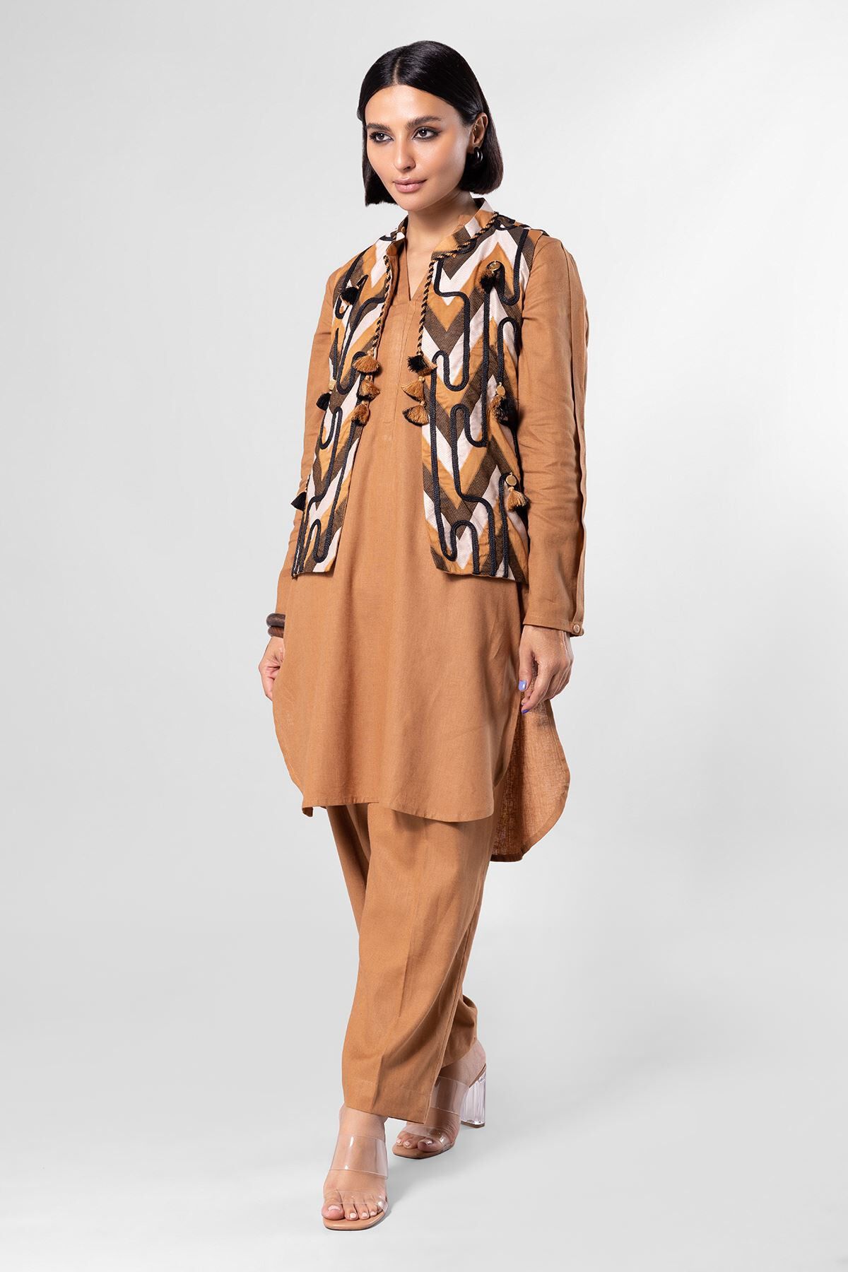 Khaadi waistcoat hotsell