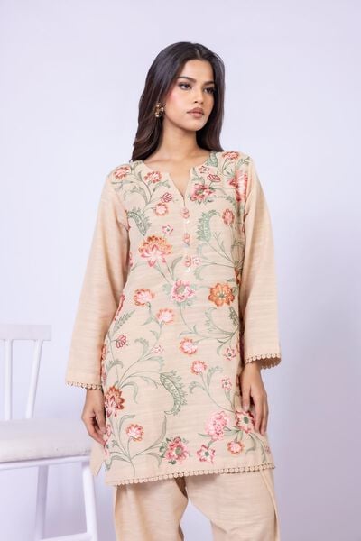 Embroidered | Textured Cotton | Kurta | AED 160.00