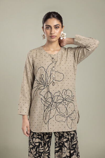 Embroidered | Light Khaddar | Kurta | AED 180.00