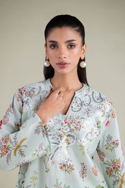 Embroidered | Cambric | Tunic | AED 78.00