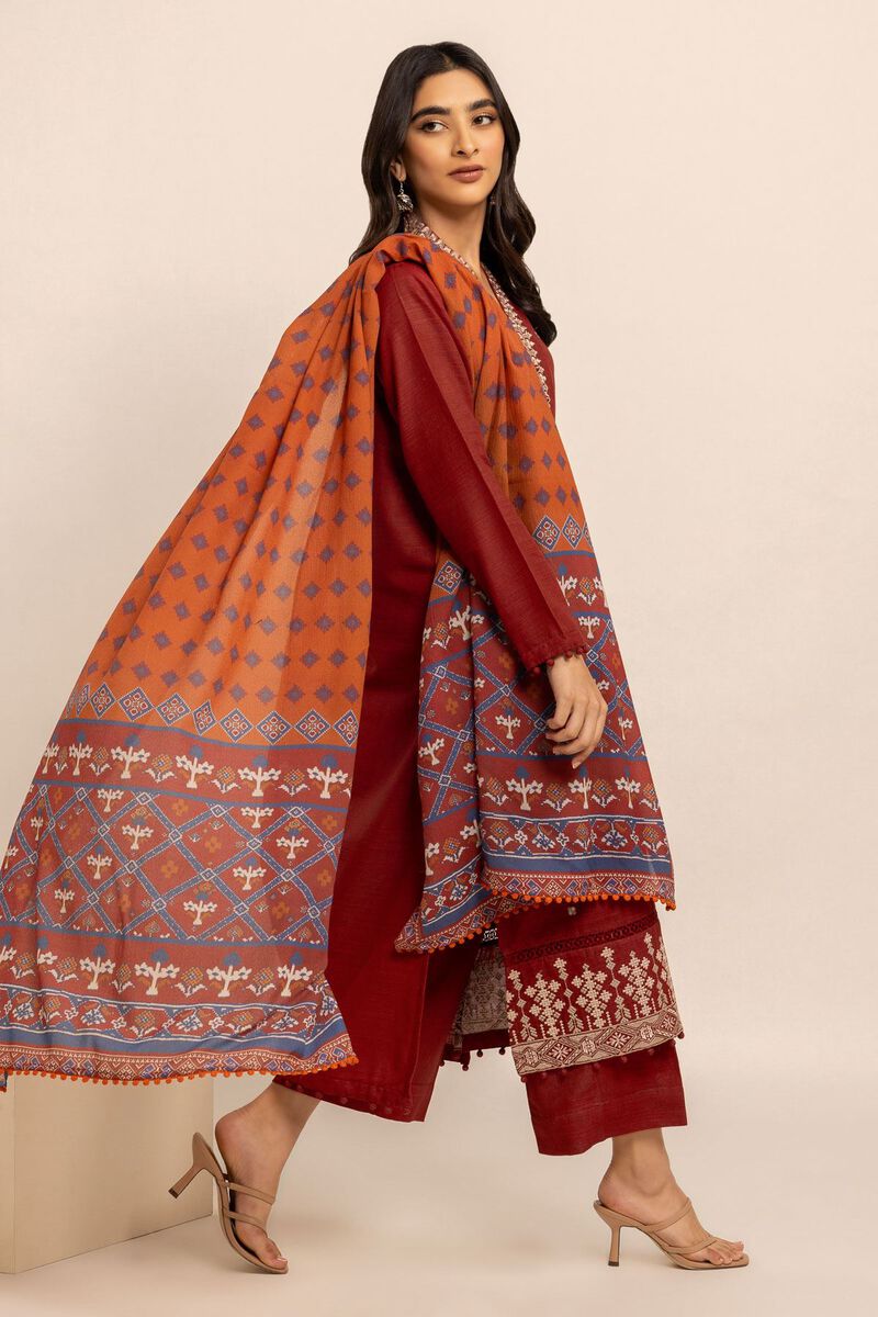 Embroidered | Crosshatch | Fabrics 3 Piece | null