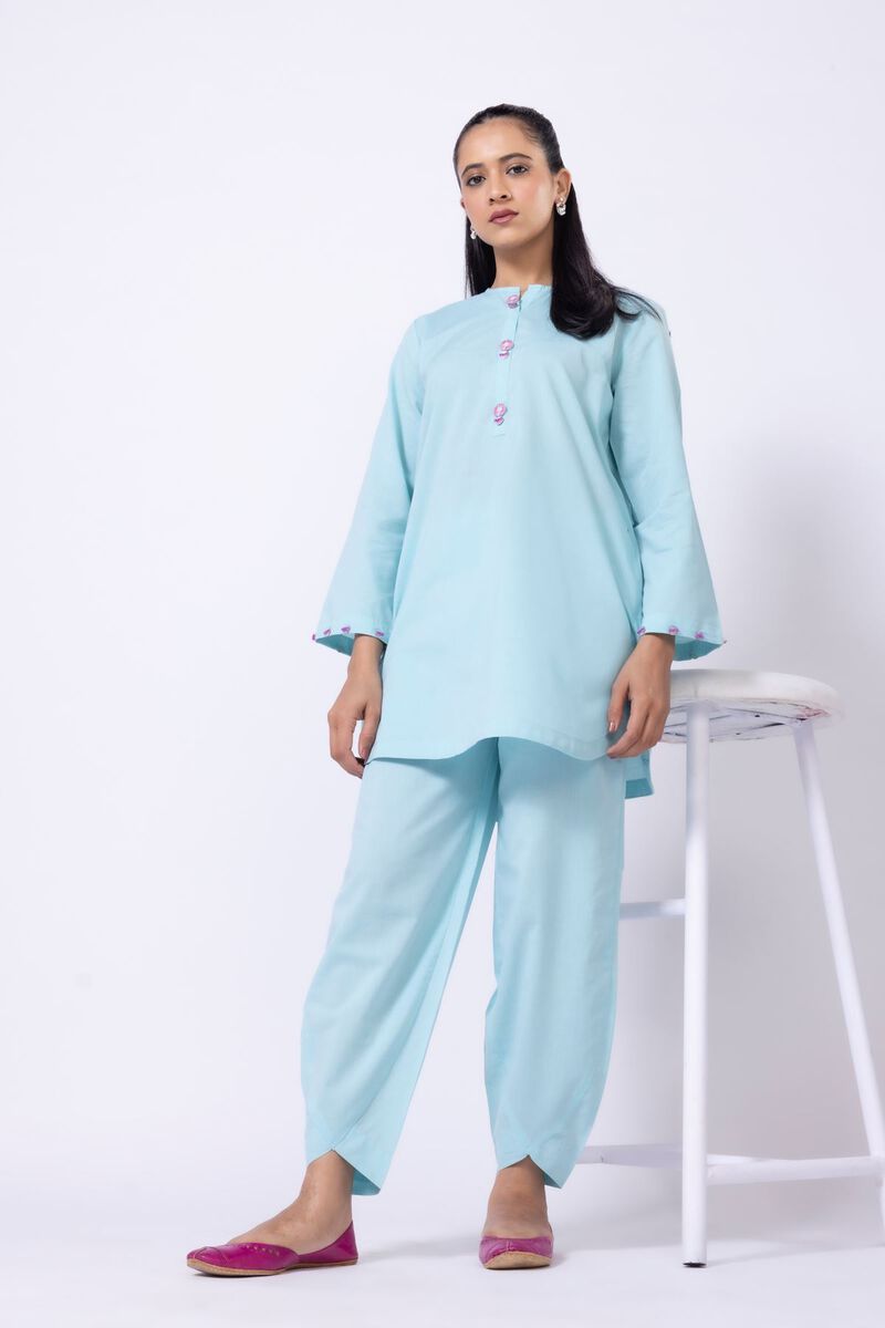 Dyed | Chambray | Kurta | null