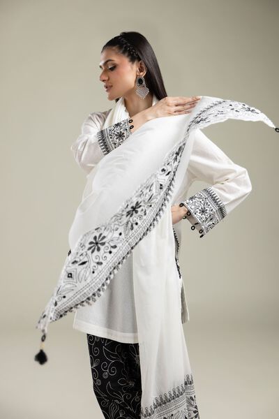 Embroidered | Lawn | Floral Lawn Dupatta | AED 100.00